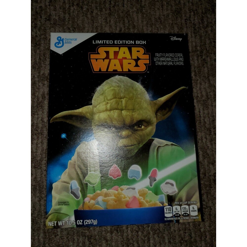 Star Wars Yoda Limited Edition GM Cereal. Box only. 2015 Disney